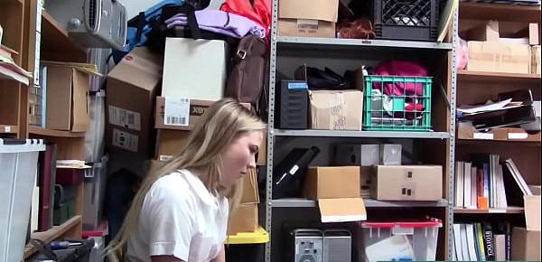  Horny Schoolgirl In Troubles For Stealing in a Shop -  Alyssa Cole